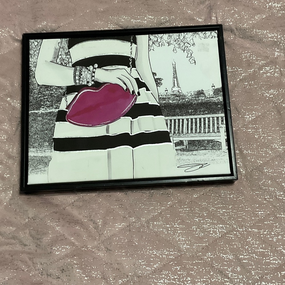 Hobby Lobby Black‎ and Pink Fashion Wall Art